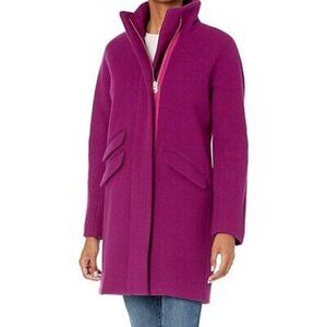J.Crew Women's Italian Stadium-Cloth Wool Zip Front Coat 12T NWT